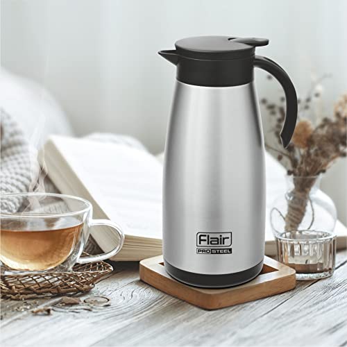 Image of Flair Cafe Vacuum Insulated Steel Kettle 1500 ML (Silver)