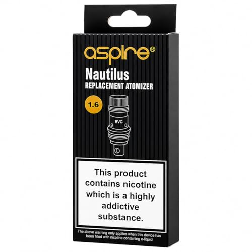 ASPIRE - BVC - NAUTILUS et Mini Nautilus - (Pack de 5) Résistances 1.6 ohms Aspire -...