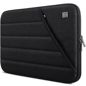 DOMISO 14 Zoll wasserdichte Laptoptasche mit Rückengriff Tragetasche für 14" MacBook Pro/MacBook Air/Dell Latitude/Lenovo IdeaPad/Acer Aspire/13.5" Microsoft Surface Book,Schwarz