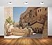 BELECO 10x8ft Fabric Jerusalem Old City Street Backdrop for Photography Monastery Yard Vintage Building Scenery Background Ancient Israel Background Photo Booth Studio Props