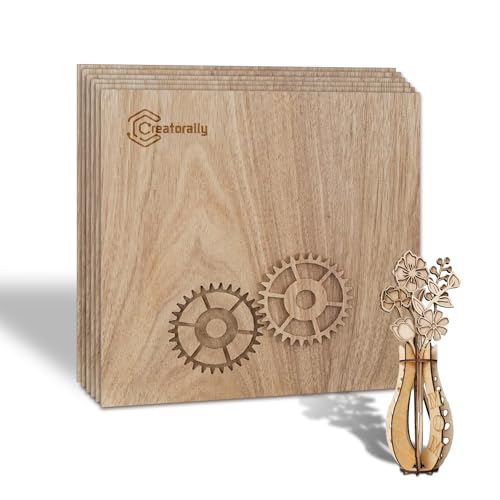 6 Assi Legno Noce 30x30cm X 3mm | Per Incisione E Taglio Laser | Compensato Impiombato - Foto 4