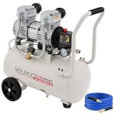30L Air Compressor, 1600W/2.15HP Portable Air Compressor, Oil Free 256L/Min@7Bar | Low Noise with 68dB | Compact & Portable for Tyre Inflation, Paint Spraying, Nail Guns & Air Tools