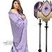 Luxurious Soft Lavender, Light Prchid, Purple, Faux Fur Throw, Custom Hand Made, Designer Throw Blanket, Bedspread, Comforter, Minky Lined Made in America (Small)