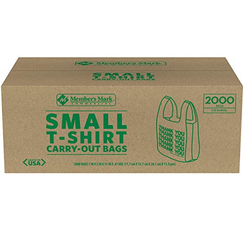 Member's Mark Small T-Shirt Carry-Out Bags (2,000 ct.)