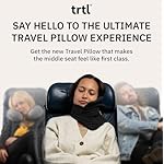 trtl Pillow - Scientifically Proven, Super Soft Neck Support Travel Pillow for Sleeping - Lightweight and Machine Washable - Ergonomic Design for Traveling on Airplanes, Cars, and Trains - Black - Image 2