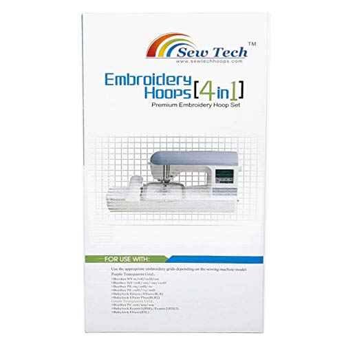 Sew Tech Aros de bordado para Brother PE800 SE1900 PE770 780D P