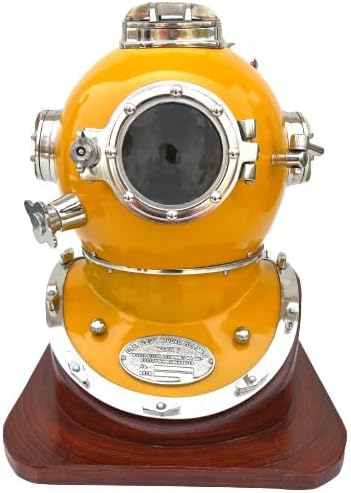 18" Vintage Handmade Marine Divers Diving | Desk Nautical Replica Rustic Vintage Home Decor Gifts |