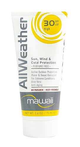 Mawaii WinterDuo Sonnencreme für Gesicht und Lippen - SPF 30, 75ml - 2 in 1 Pflege empfindliche Haut UV-Creme für den Wintersport, Windschutz, Sonnenschutz und wasserfester Rundumschutz