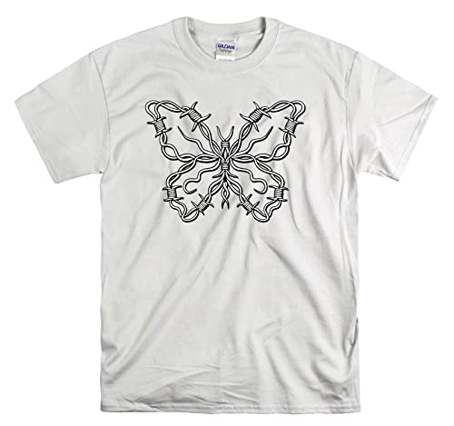 T-shirt Barbered Wire Butterfly pour vos sorties urbaines décontractées