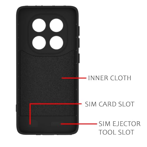 Image of Shockproof Case Compatible with Mi Redmi Note 15 5G | Full Camera Protection | TPU Flexible Back Cover for Mi Redmi Note 15 5G (Matte Black)