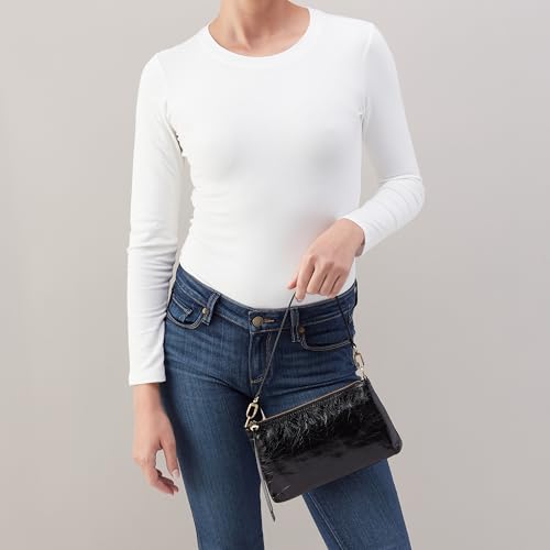 Image of HOBO Darcy Leather Convertible 3-in-1 Crossbody Bag with Removable & Adjustable Strap, Exterior Phone Slip Pocket