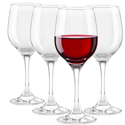 Glasmark KROSNO 1992 Bicchieri da vino Set di 4 bicchieri da vino bianco da 250 ml Bicchieri da vino rosso Bicchiere da vino Dessert Cocktail Bicchieri da acqua Lavabili in lavastoviglie