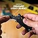 Outdoor Edge SlideWinder - Utility Knife Multitool with Standard Replaceable Razor Blade, Screwdrivers, Prybar, Bottle Opener and Pocket Clip with Locking Auto-Retracting Blade (Black)