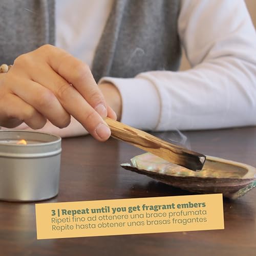 NIRDOSH - Palo Santo Sticks Bulk PALITO from Ecuador - 7 Natural Incense Smudge Sticks 3.94 in - Natural Palo Santo Wood for Yoga and Meditation - Original Bursera Graveolens - Image 7