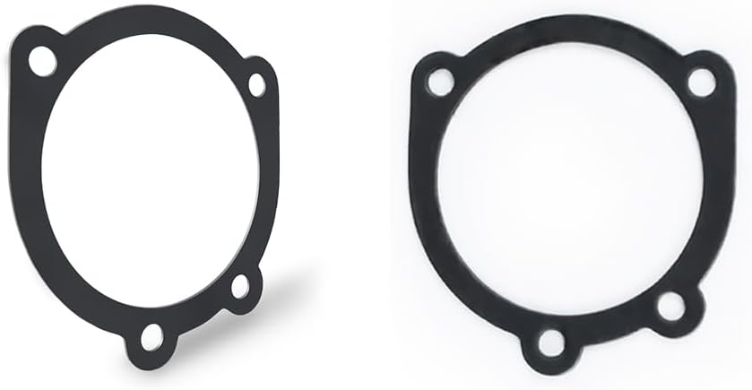 2 PCS Motorcycle Intake Air Cleaner Filter Gasket for Harley XL Sportster 883 Softail Dyna Touring Big Twin Cam FLT FLST FXDLS M8 (Fitment 1)