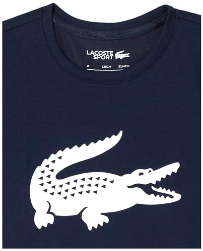 Lacoste Unisex-Child Boys' Sport Cotton Poly Graphic Tee Shirt3
