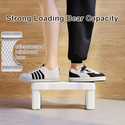 Premium Toilet Stool Squat for Adults, Non-Slip Squatting Poop Stool for Bathroom, Portable Toilet Pooping Stool for Adult/Kids, 7 Inch Potty Foot Step, US Patented