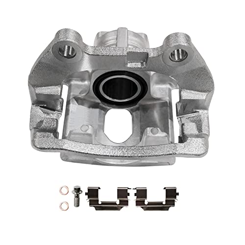 Image of Detroit Axle - Rear Right Brake Caliper Brake Pads Replacement for Trailblazer EXT SSR Envoy Rainier Ascender Bravada 9-7X - 3pc Set