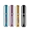 Yamadura Mini Refillable Perfume Portable Atomizer Bottle Refillable Perfume Spray, Refill Pump Case for Traveling and Outgoing (5ml, 4 Pack) 4