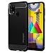Produktbild Spigen Rugged Armor Kompatibel mit Samsung Galaxy M31 Hülle, Robuste TPU Silikon Schwarz Schutzhülle Karbon Handyhülle Case Schwarz ACS00909