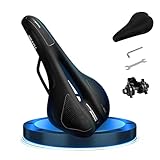 Fahrradsattel Herren & Damen Bequem Weich – 2026 Ergonomischer Fahrrad Sattel mit Optimierter Druckverteilung und Memory Foam, Sportlicher Sattel für MTB, Rennrad und Intensive Radfahrten