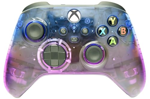 Image of Wireless Custom Controller Compatible with PC, Windows 10+, Series X /S & One (Series X /S Clear Blue & Purple)