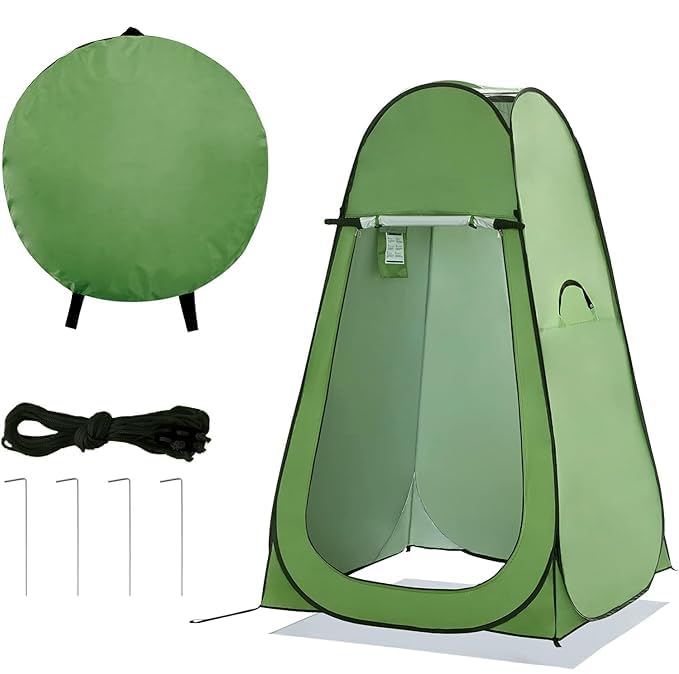 GOSHTI ENTERPRISE Portable Privacy Pop Up Polyester Dressing Changing Tent, Outdoor Tent, Foldable Outdoor Shower Tent, Camp Toilet Tent,Rain Shelter for Camping (Multicolor 1 Pcs)-image-21