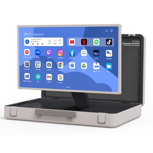 apolosign packgo Mallette TV portable de 27', système de...