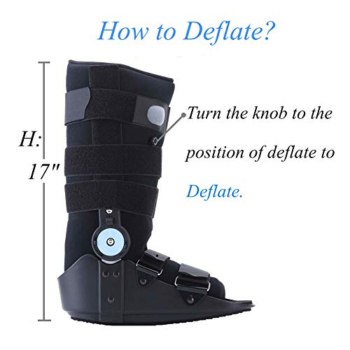 Medibot Adjustable ROM Air Cam Walking Boot for Broken Fracture Ankle Sprain Relief Size M - Thumbnail 4