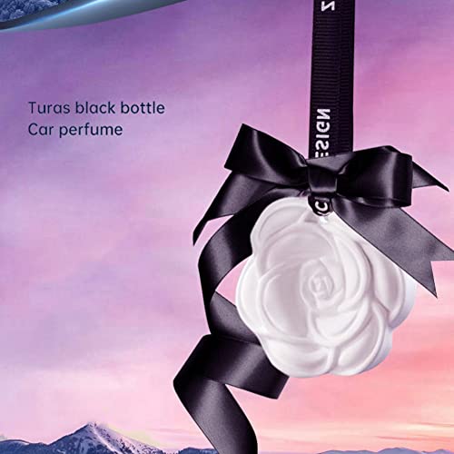 BENBEN Decoração de interiores de automóveis preto e branco aroma aleatório pingente de aromaterapia