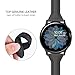 Tensea Leather Band Replacement for Samsung Galaxy Watch 3 41mm / Active 2 44mm / 40mm Band and Galaxy Watch 42mm Band, Women Men Soft and Slim Leather Strap Compatible with Galaxy Watch (Black)