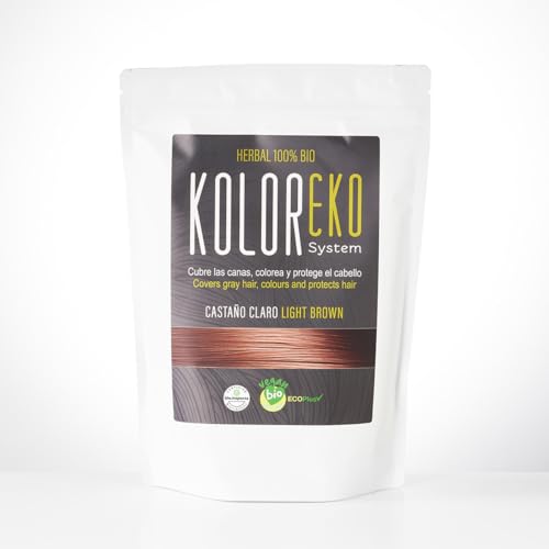 Colorante capilar herbal castaño claro Koloreko bolsa 100g