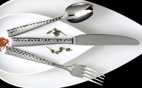 Fortessa Lucca Flatware Set, 20-Piece, Faceted Stainless #TOP2