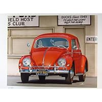 Amazon｜渡邊アキラ デジタルリトグラフ 歴代名車 (VWビートル