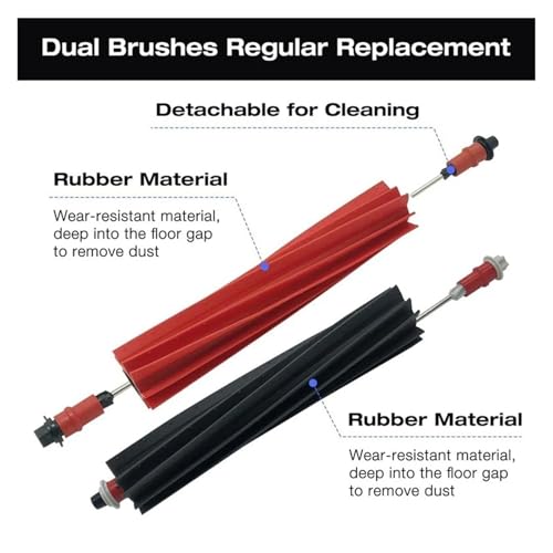 Robot Vacuum Cleaner Main Side,Compatible for Roborock S8 Maxv Ultra Brush Mop HEPA Filters Dust Bags Accessories