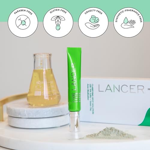Lancer Skincare Clarifying Detox Mask, Green Clay Mask with 10% Sulfur for Oily, Congested, and Acne-Prone Skin, 0.5 Ounces - Image 6
