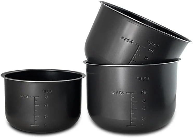 Electric Pressure Cooker Liner 5L 1pcs Non-Stick Rice Pot Gall Black Crystal Inner Accessories Parts Cooking Compatible for Midea