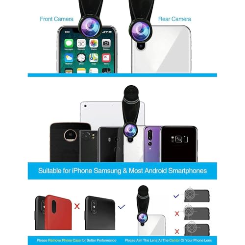 7 in 1 Lens Kit for Mobile Phone, 0.63X Wide Angle, 15X Macro, 198° Fisheye, 2x Portrait, CPL, Kaleidoscope Lens, Starlight Lens, 7 in 1 Smartphone Lens - Image 6