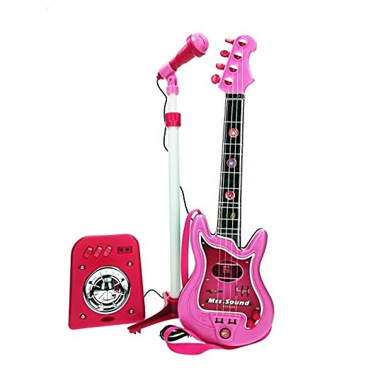 Claudio Reig - Conjunto Flash micrófono + bafle + Guitar Color Rosa ( 8441)