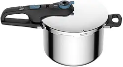 Panela De Pressão Rochedo Inox Trendy 6 litros Fechamento Externo Com Cesta De Vapor