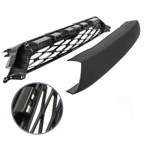 Bewild Front Bumper Grille Fit For 2014-2019 Toyota 4Runner SR5 TRD Off-Road TRD Pro Upper Mesh Grill Assembly Replacement (Not Fit Limited)