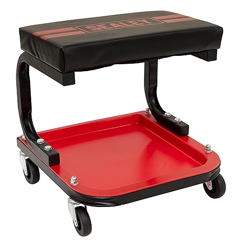 Tabouret de mécanicien Sealey Scr9 avec assise deluxe et tiroirs pour atelier