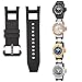 Senphyton for Invicta Subaqua Noma III - Soft and Durable Rubber Silicone Replacement Watch Band/Strap with Stainless Steel Buckle - Black Invicta Watch Strap