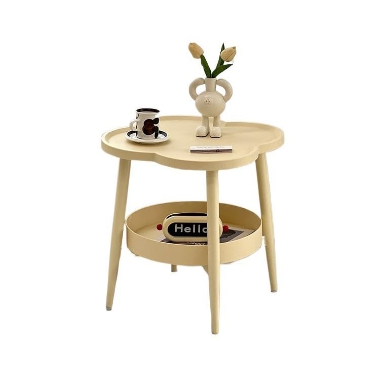 Table basse créative nuage double couche pour ranger le salon meuble