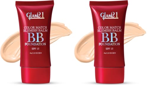 Image of Glam 21 Color Match BB Foundation SPF15 I Dual Purpose of Foundation & Sunscreen Blemish-free Glow |Non-cakey Daily Use | Non-greasy & Lightweight | Long-lasting Radiant Makeover| 46gm - 02 Honey Drop