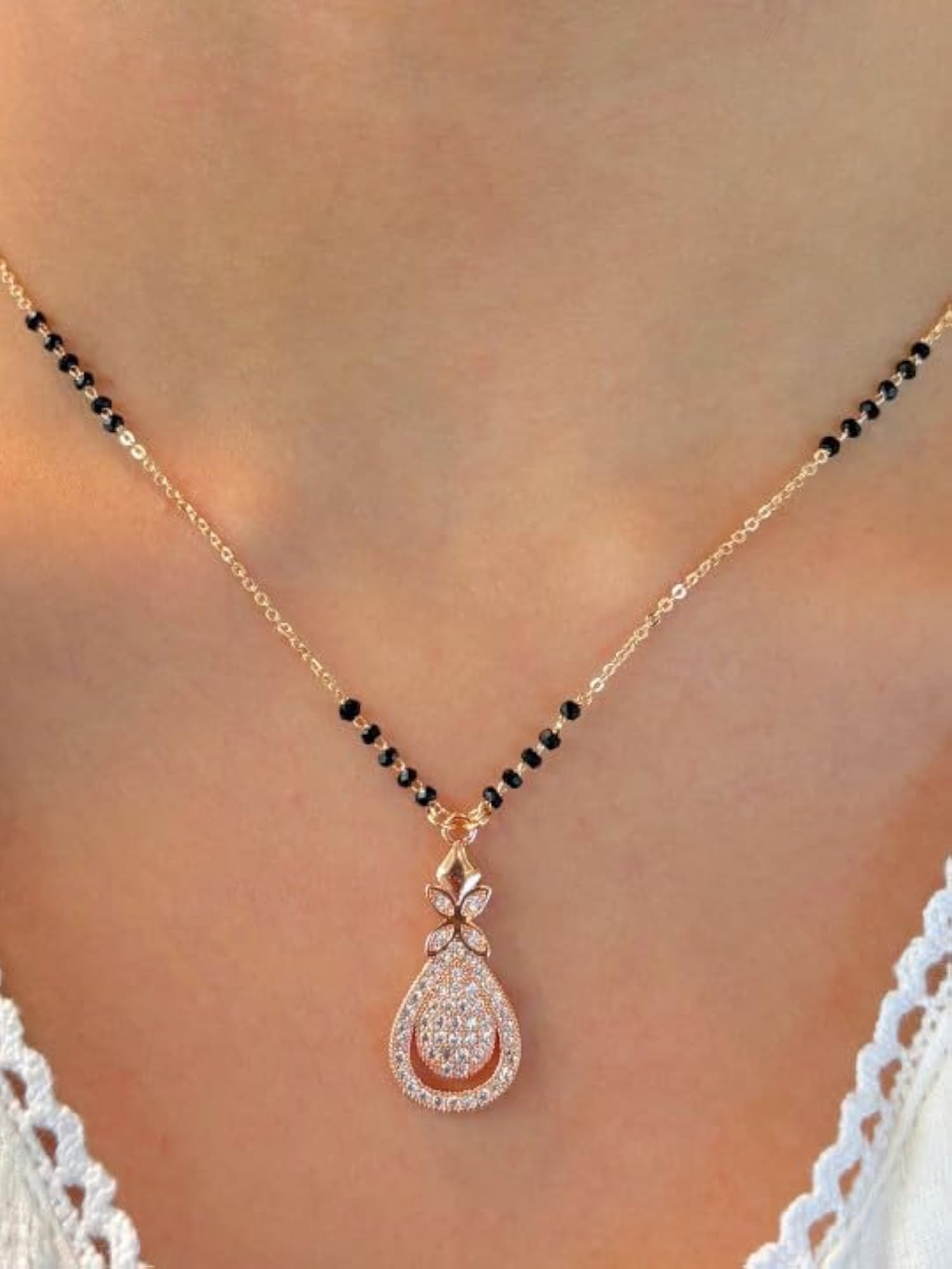 Garima Plated Artificial Stones Mangalsutra, Timeless Charm
