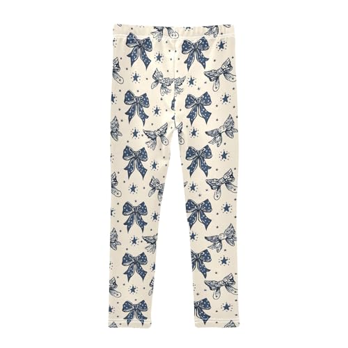 Girls Printed Leggings Yoga Pants Butterfly String Star for Kids in 4t to 10 Years, 4T2