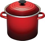 Le Creuset Enamel On Steel Stockpot, 8 qt., Cerise