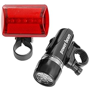 Ndier 5 led-fakkels + rood fietslicht.