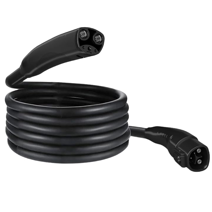 A2Z EV NACS to NACS Extension Cord 48A 16ft Charging Extension Cable Level 2 AC Charger Cord Wall Connector & Mobile Charger UL Certified Compatible with Tesla Model S 3 X Y